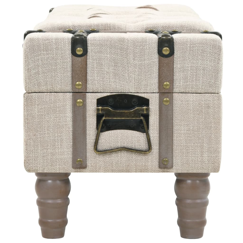 Úložná Lavice Masivní Dřevo A Ocel 111 X 34 X 37 Cm