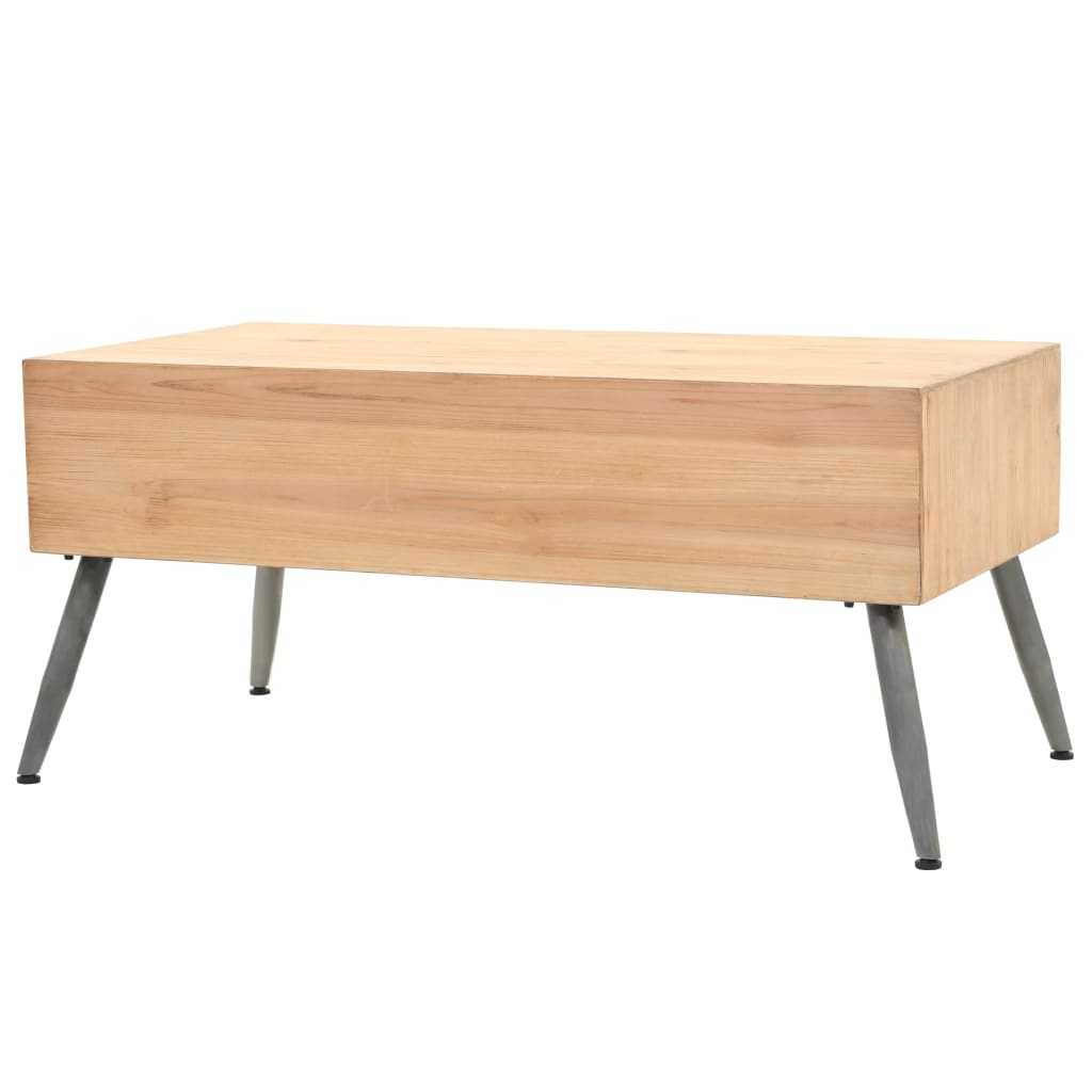 Konferenční Stolek Masivní Jedlové Dřevo 115 X 55 X 50 Cm