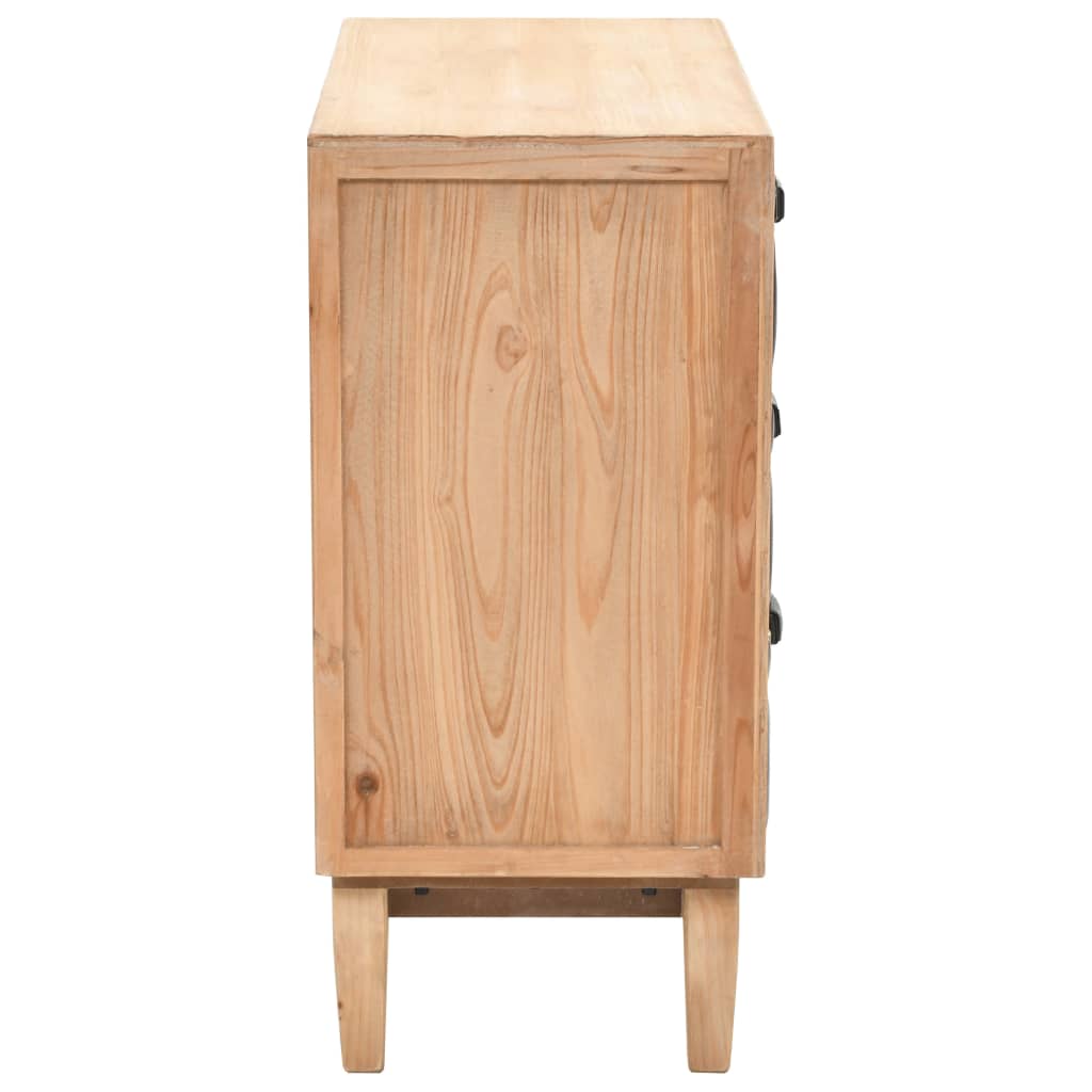 Komoda Se Zásuvkami Masivní Jedlové Dřevo 80 X 36 X 75 Cm