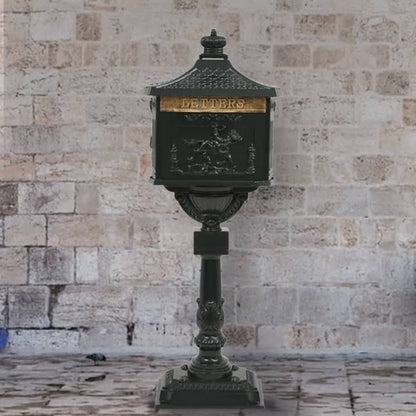 Poštovní Schránka S Podstavcem Hliník Vintage Rezuvzdorná