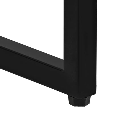 Barový Set 3 Kusy Masivní Recyklované Dřevo A Pravá Kozí Kůže