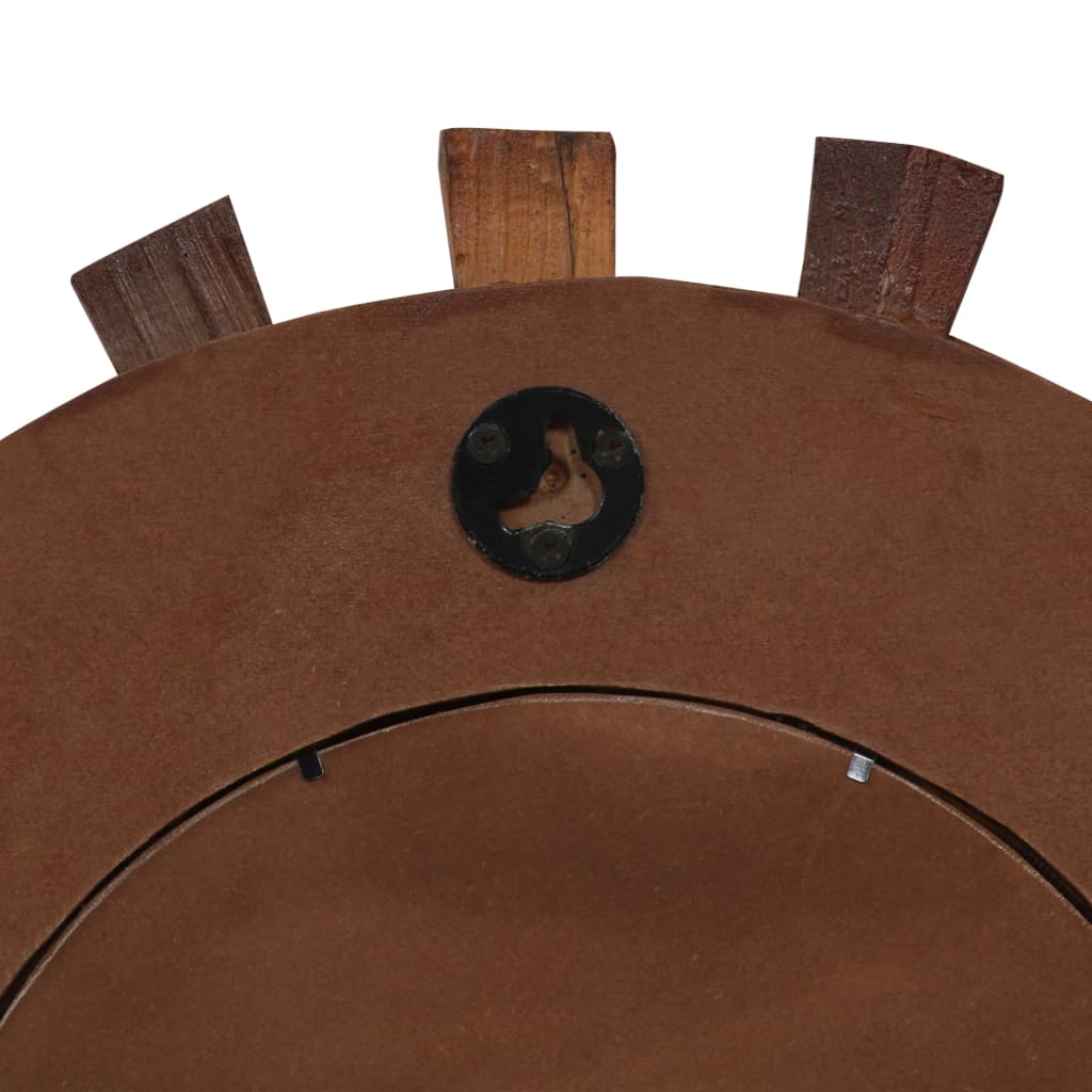 Nástěnné Zrcadlo Masivní Recyklované Dřevo 70 Cm