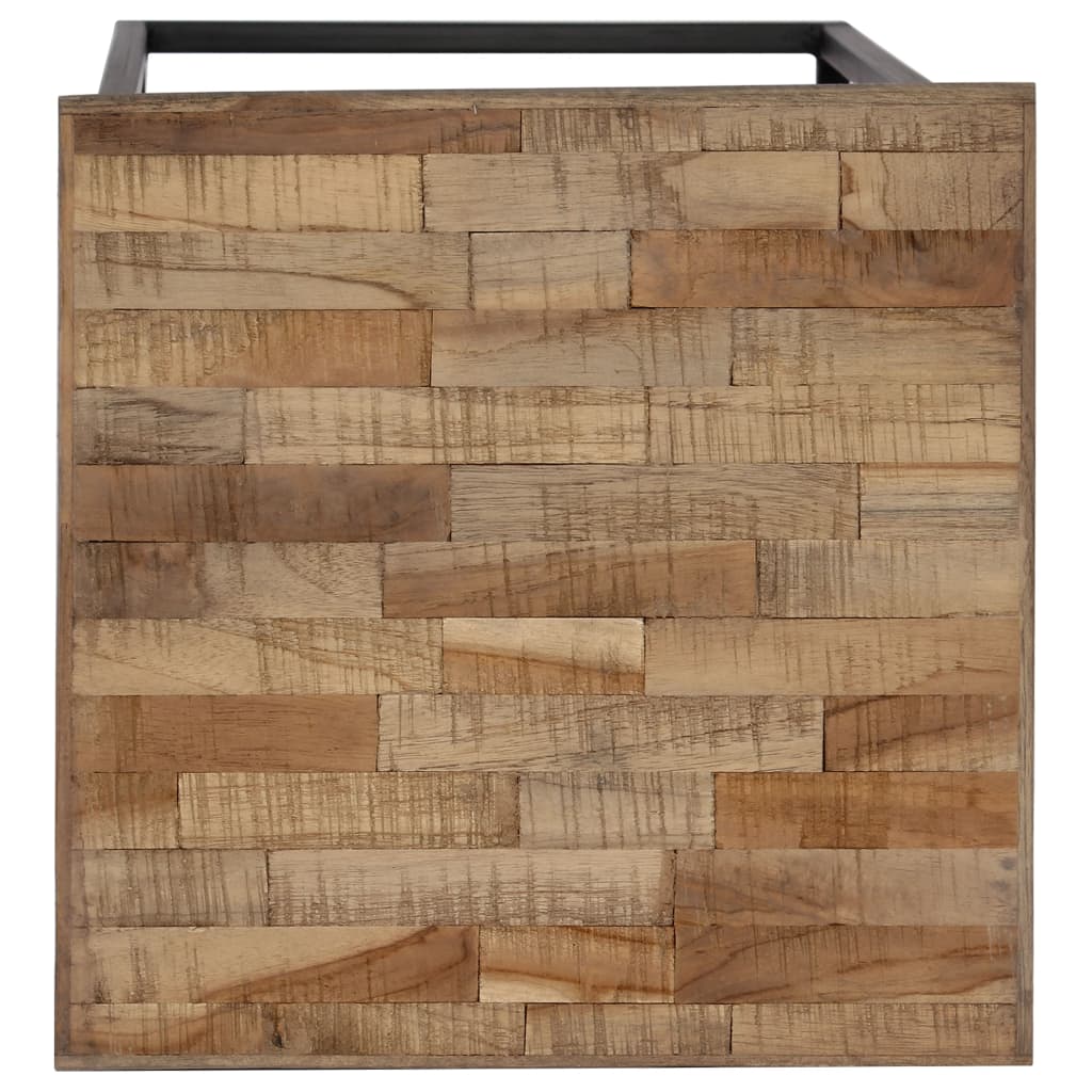 3 Stojany Na Květiny Recyklovaný Teak