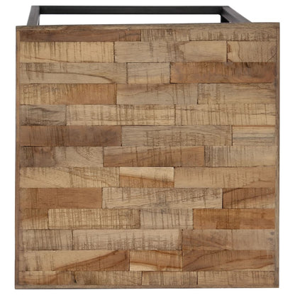 3 Stojany Na Květiny Recyklovaný Teak