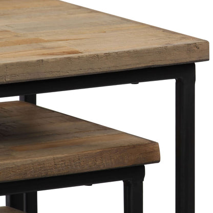 3 Stojany Na Květiny Recyklovaný Teak