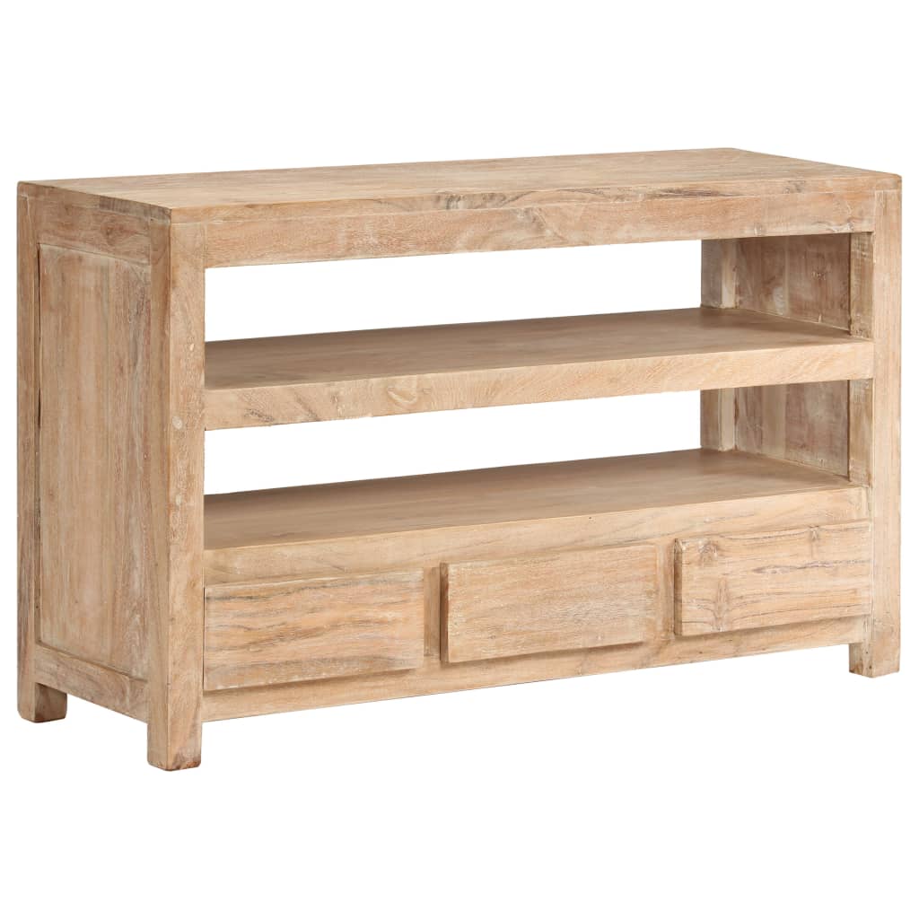 Tv Stolek Z Masivní Akácie 90 X 30 X 55 Cm Světle Hnědý