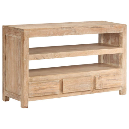Tv Stolek Z Masivní Akácie 90 X 30 X 55 Cm Světle Hnědý