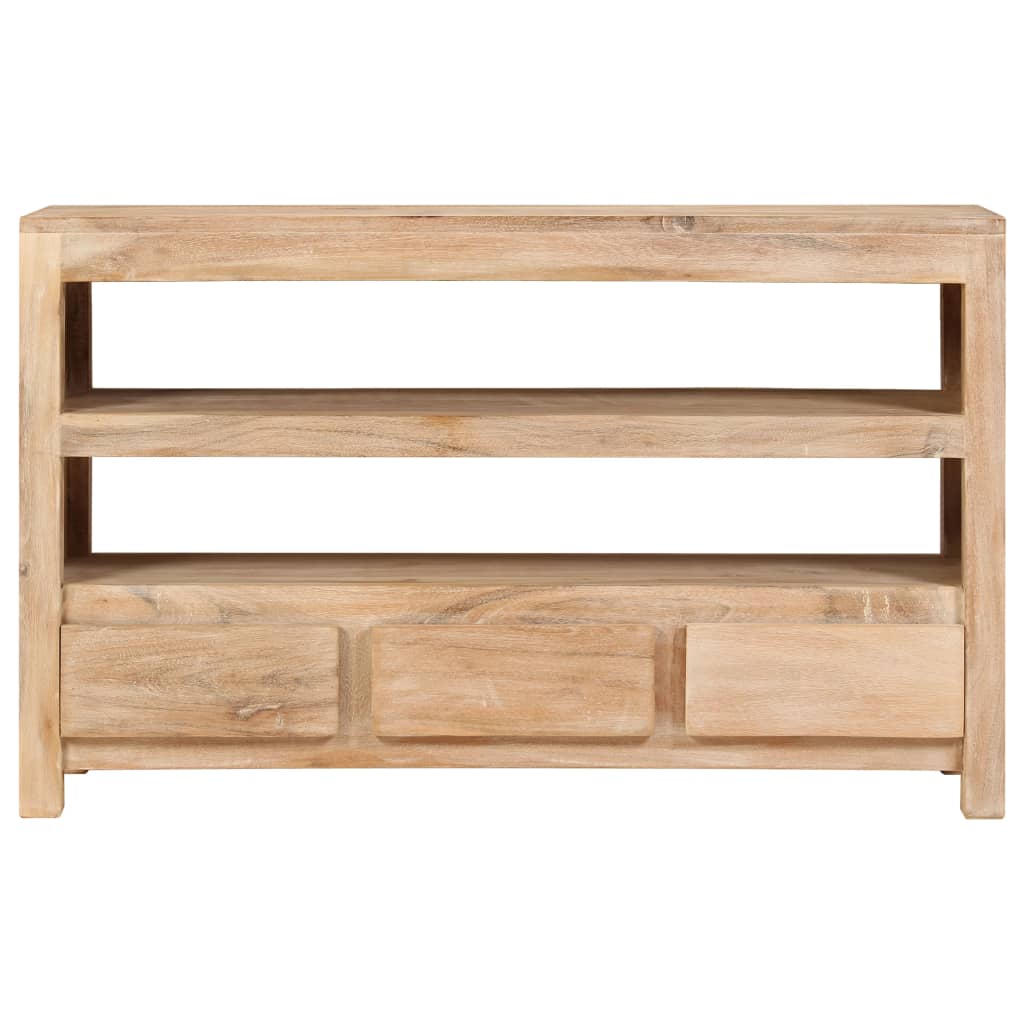 Tv Stolek Z Masivní Akácie 90 X 30 X 55 Cm Světle Hnědý