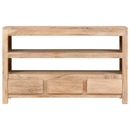 Tv Stolek Z Masivní Akácie 90 X 30 X 55 Cm Světle Hnědý