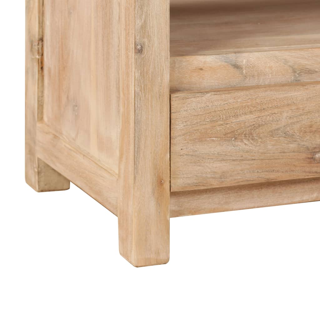 Tv Stolek Z Masivní Akácie 90 X 30 X 55 Cm Světle Hnědý