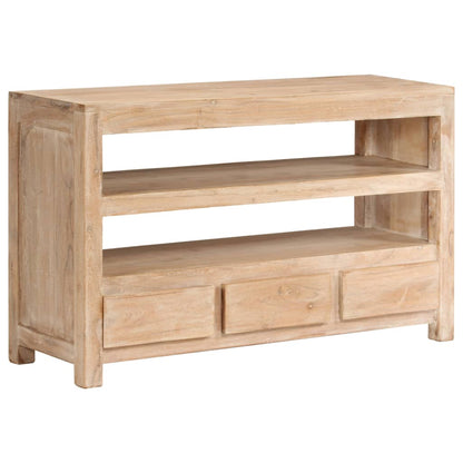 Tv Stolek Z Masivní Akácie 90 X 30 X 55 Cm Světle Hnědý