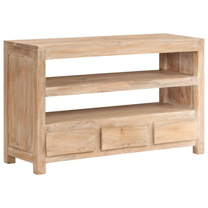 Tv Stolek Z Masivní Akácie 90 X 30 X 55 Cm Světle Hnědý