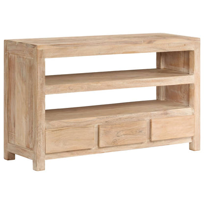 Tv Stolek Z Masivní Akácie 90 X 30 X 55 Cm Světle Hnědý