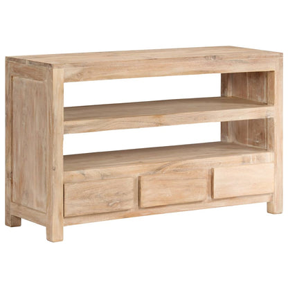 Tv Stolek Z Masivní Akácie 90 X 30 X 55 Cm Světle Hnědý