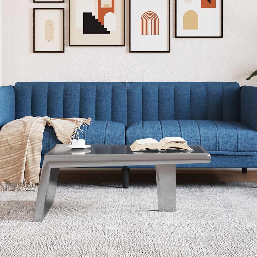 Letecký Konferenční Stolek Z Hliníku Vintage Ve Stylu Letadla