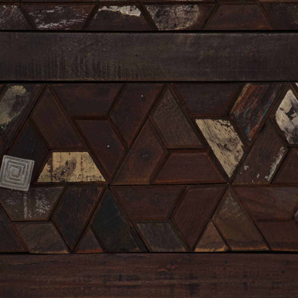 Noční Stolek Masivní Recyklované Dřevo 40 X 30 X 50 Cm