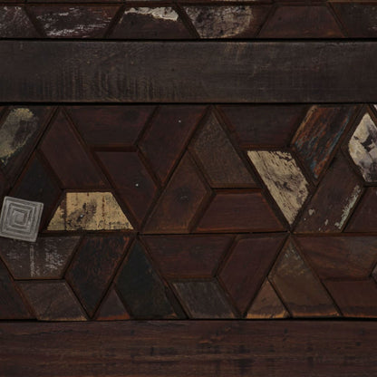 Noční Stolek Masivní Recyklované Dřevo 40 X 30 X 50 Cm