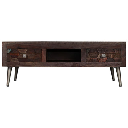 Konferenční Stolek Masivní Recyklované Dřevo 100 X 60 X 35 Cm