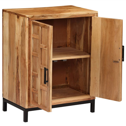 Příborník Masivní Akáciové Dřevo 60 X 35 X 76 Cm Hnědý