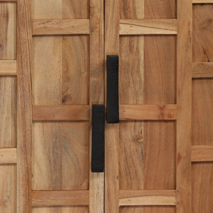 Příborník Masivní Akáciové Dřevo 60 X 35 X 76 Cm Hnědý