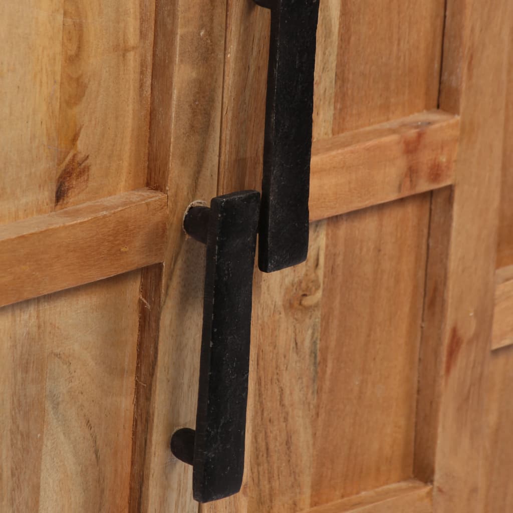 Příborník Masivní Akáciové Dřevo 60 X 35 X 76 Cm Hnědý