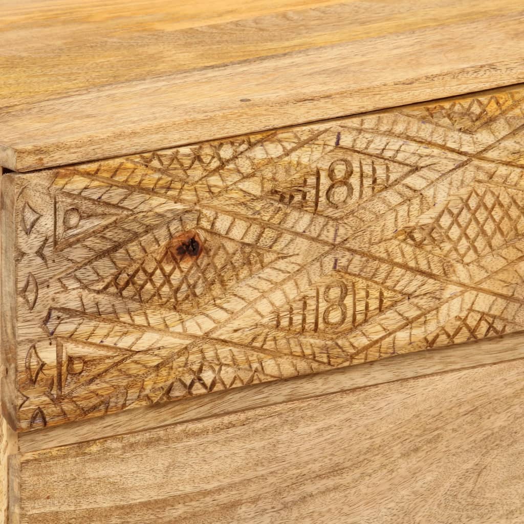 Tv Stolek Masivní Mangovníkové Dřevo 110 X 30 X 40 Cm