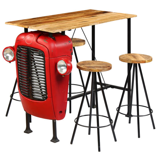 Barový Set 5 Kusů Z Masivního Mangovníku