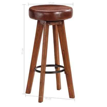 5Dílný Barový Set Masivní Dřevo 115 X 56 X 107 Cm