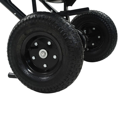 Ručně Tlačené Rozmetadlo Soli Pvc A Ocel 106 X 73 X 76 Cm 45 L