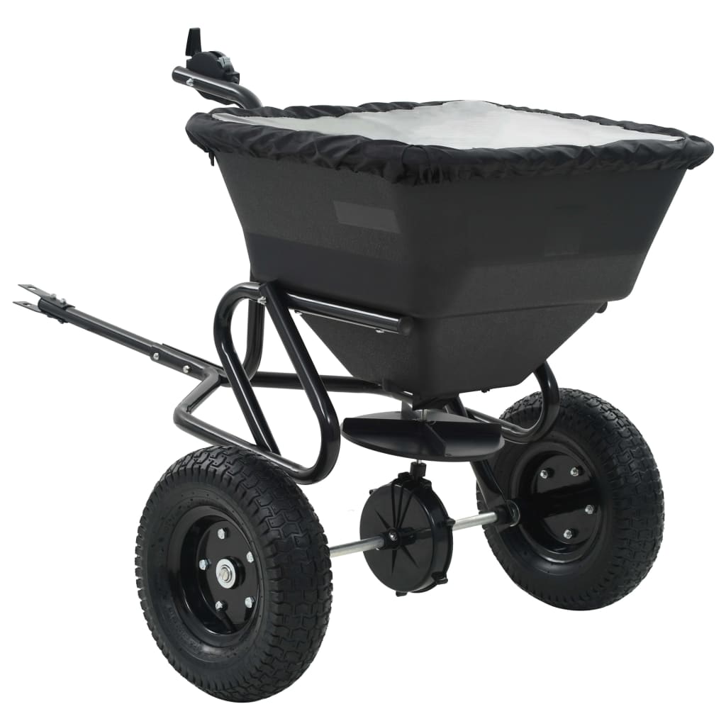 Tažné Rozmetadlo Soli Pvc A Ocel 125 X 74 X 79 Cm 45 L