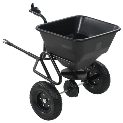 Tažné Rozmetadlo Soli Pvc A Ocel 125 X 74 X 79 Cm 45 L