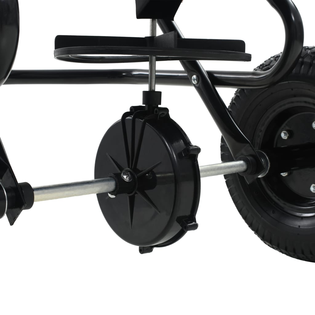 Tažné Rozmetadlo Soli Pvc A Ocel 125 X 74 X 79 Cm 45 L