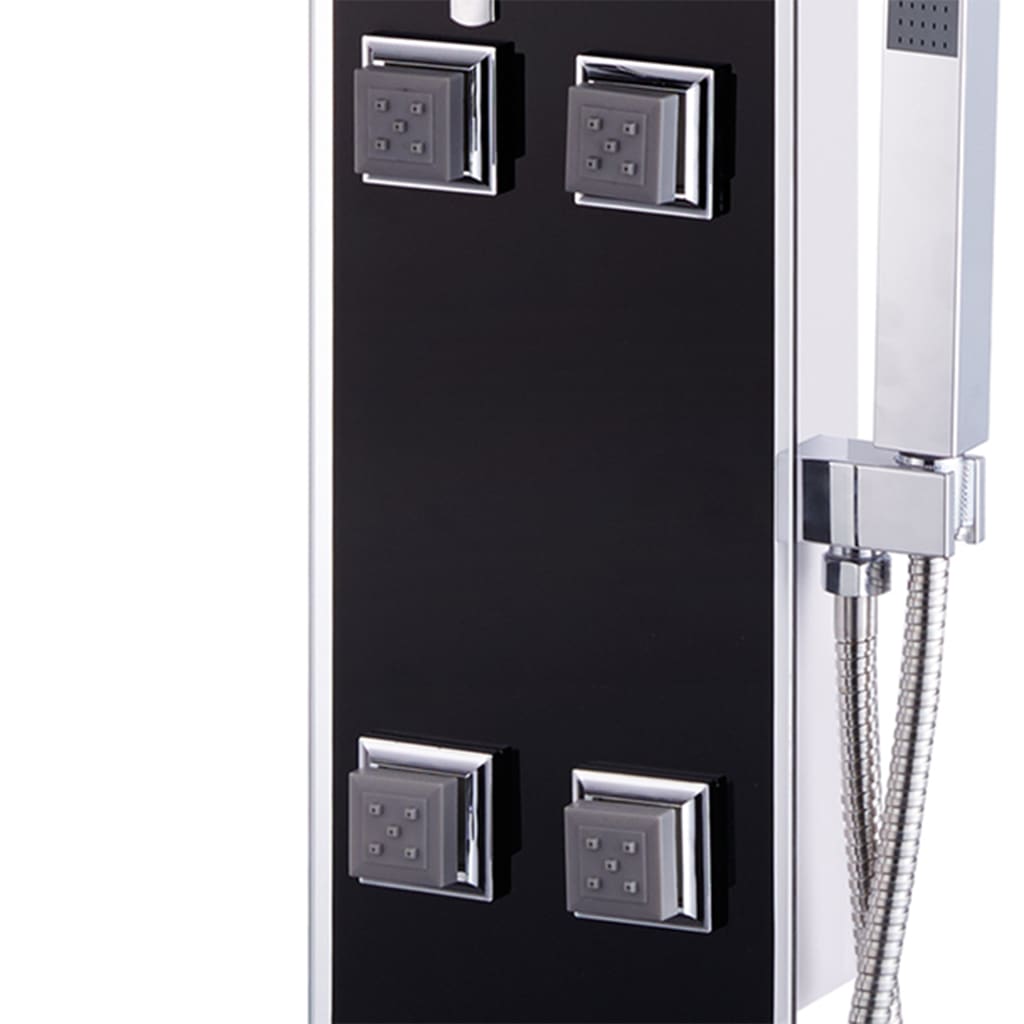 Sprchový Panel Skleněný 18 X 42, 1 X 120 Cm Černý