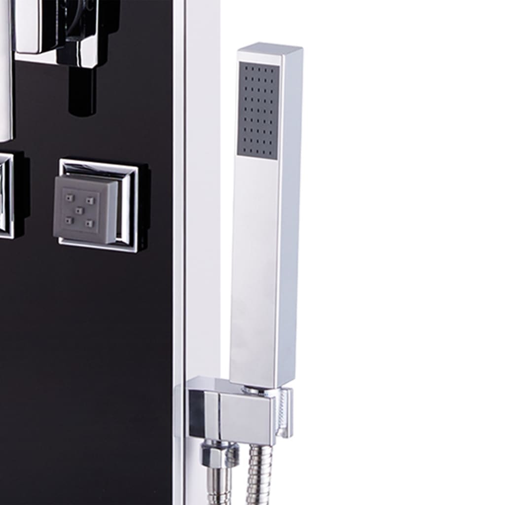 Sprchový Panel Skleněný 18 X 42, 1 X 120 Cm Černý