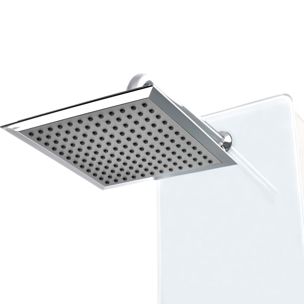 Sprchový Panel Skleněný 25 X 44, 6 X 130 Cm Bílý