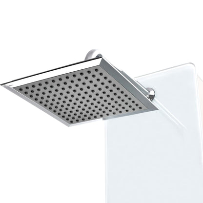 Sprchový Panel Skleněný 25 X 44, 6 X 130 Cm Bílý