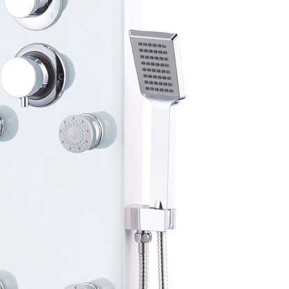 Sprchový Panel Skleněný 25 X 44, 6 X 130 Cm Bílý