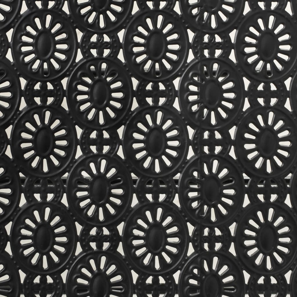 Skládací Konferenční Stolek Vintage Kovový Černý 100X50X45 Cm