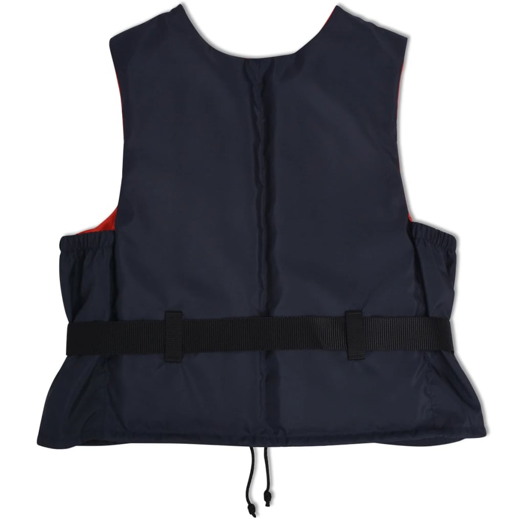 Plovací vesty 4 ks 50 N 70-90 kg námořnická modrá