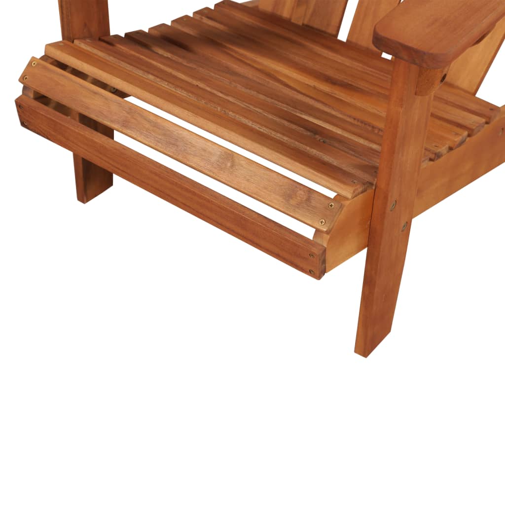 Zahradní Židle Adirondack S Podnožkou Masivní Akácie