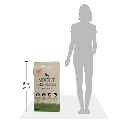 Prémiové Psí Granule Adult Sensitive Lamb & Rice, 2 Ks,