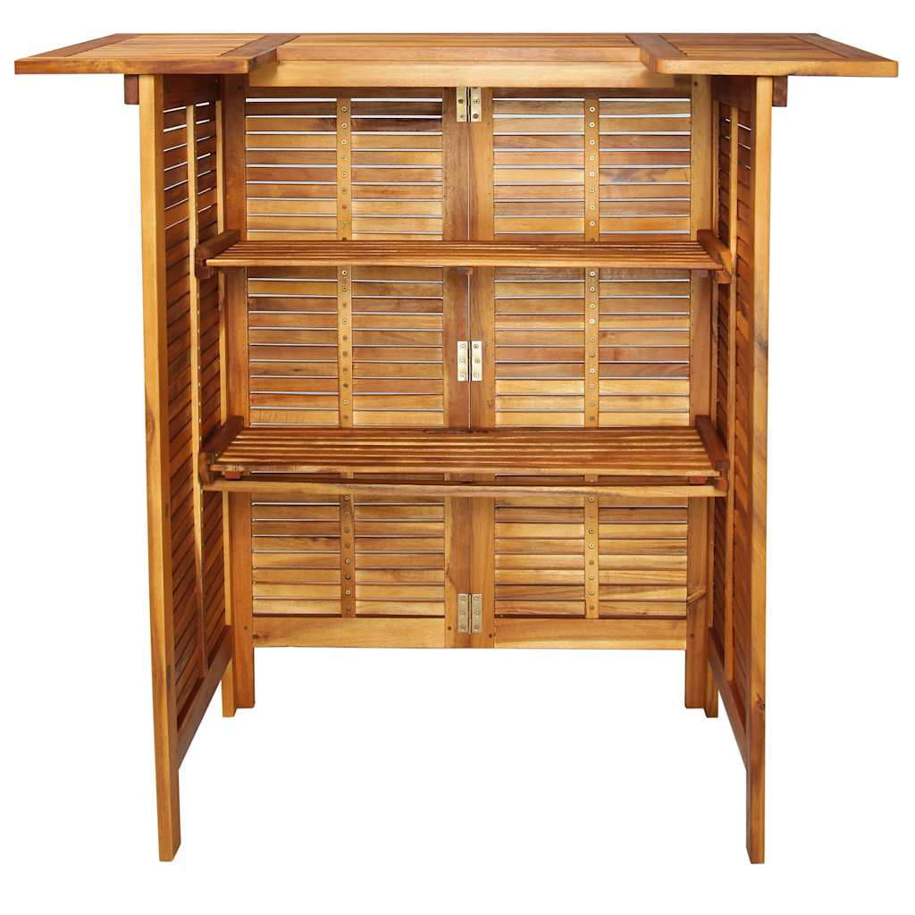 Barový Stůl 110 X 50 X 105 Cm Masivní Akáciové Dřevo