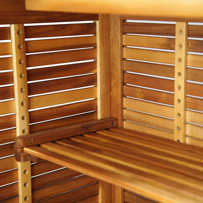 Barový Stůl 110 X 50 X 105 Cm Masivní Akáciové Dřevo