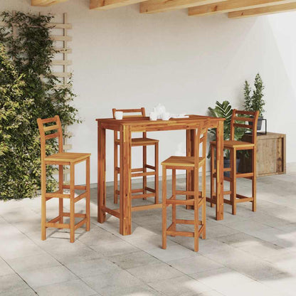 Barový Stůl Z Masivního Akáciového Dřeva 120 X 60 X 105 Cm