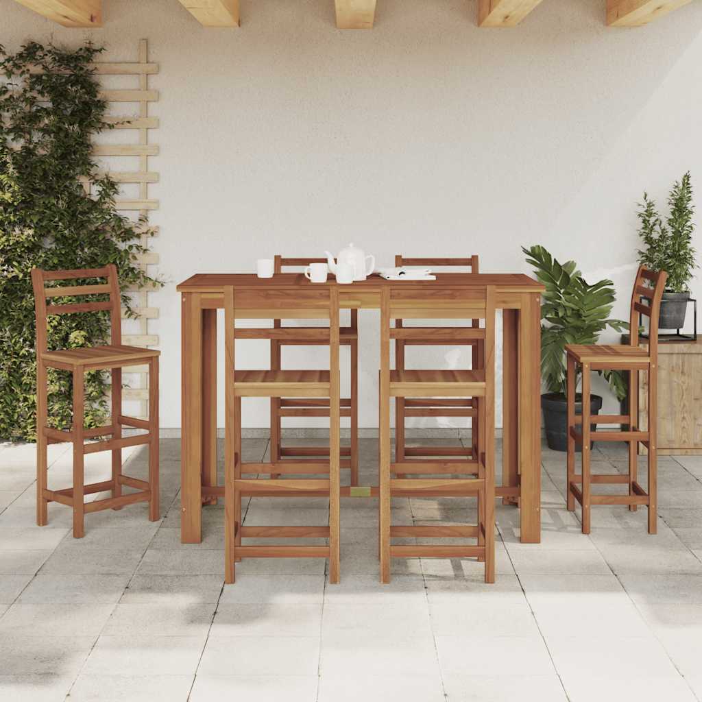 Barový Stůl Z Masivního Akáciového Dřeva 120 X 60 X 105 Cm