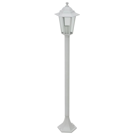 Zahradní Sloupové Lampy 6 Ks E27 110 Cm Hliníkové Bílé