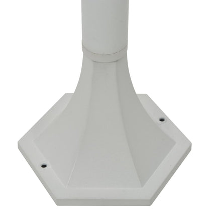 Zahradní Sloupové Lampy 6 Ks E27 110 Cm Hliníkové Bílé