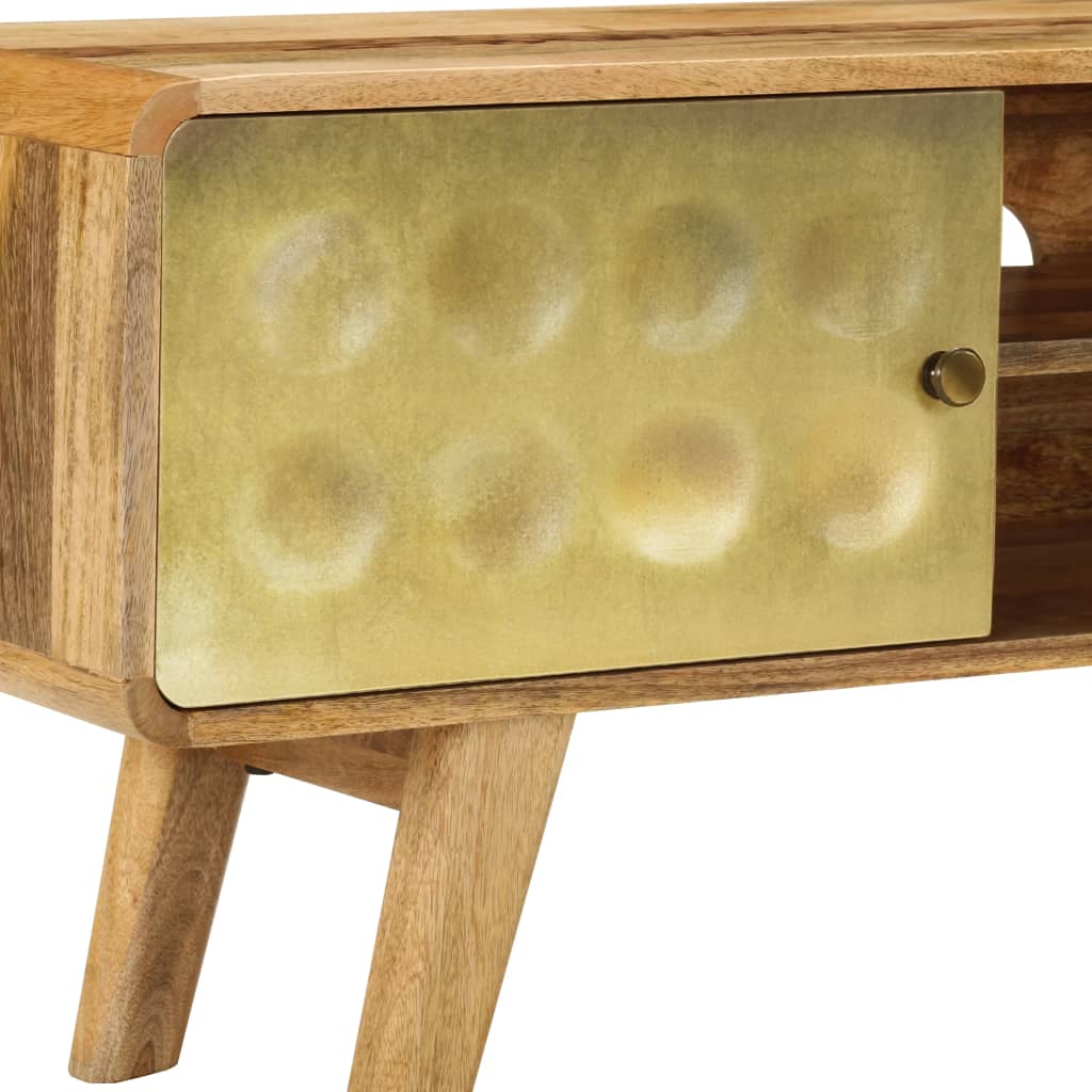 Tv Stolek 120 X 30 X 45 Cm Masivní Mangovníkové Dřevo