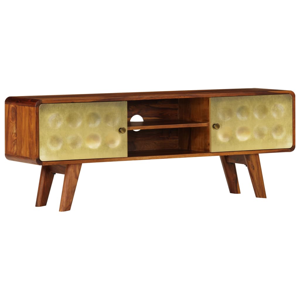 Tv Stolek 120 X 30 X 45 Cm Masivní Akáciové Dřevo