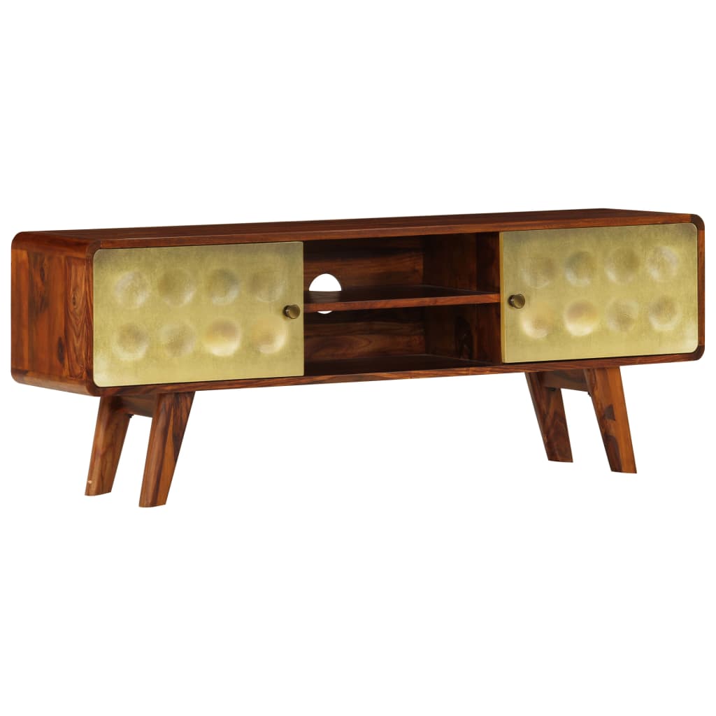 Tv Stolek 120 X 30 X 45 Cm Masivní Akáciové Dřevo